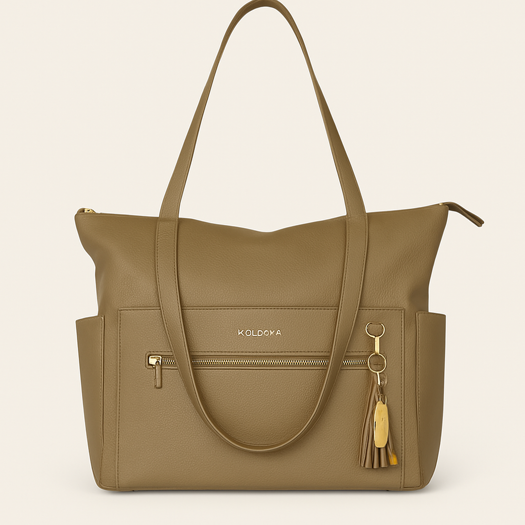 The Lillian Diaper Bag - Driftwood — primary — Clean ecommerce product shot — refreshed editorial photography