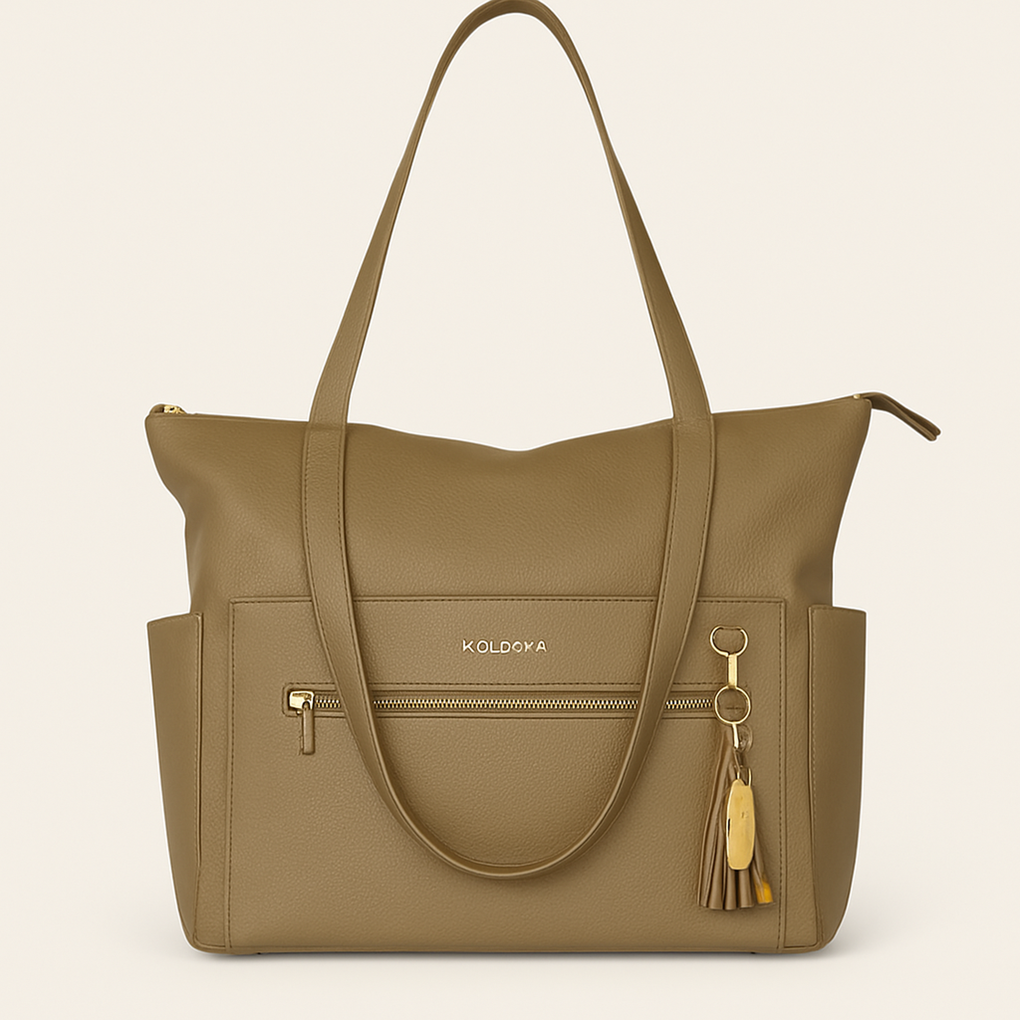 The Lillian Diaper Bag - Driftwood — primary — Clean ecommerce product shot — refreshed editorial photography