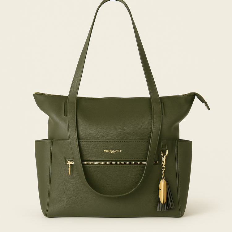 The Lillian Diaper Bag - Palmetto — primary — Clean ecommerce product shot — refreshed editorial photography