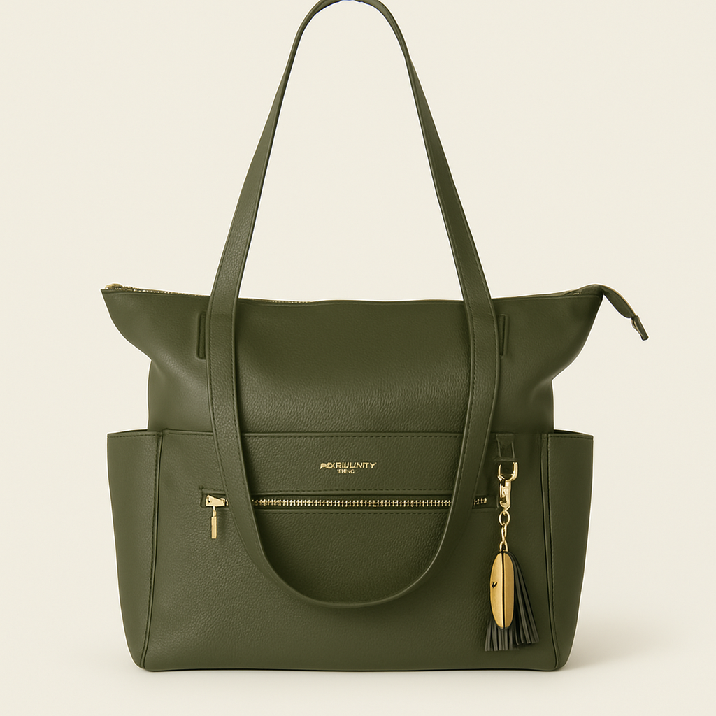 The Lillian Diaper Bag - Palmetto — primary — Clean ecommerce product shot — refreshed editorial photography