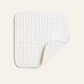 Muslin Burp Cloths in White — primary — Clean ecommerce product shot — refreshed editorial photography