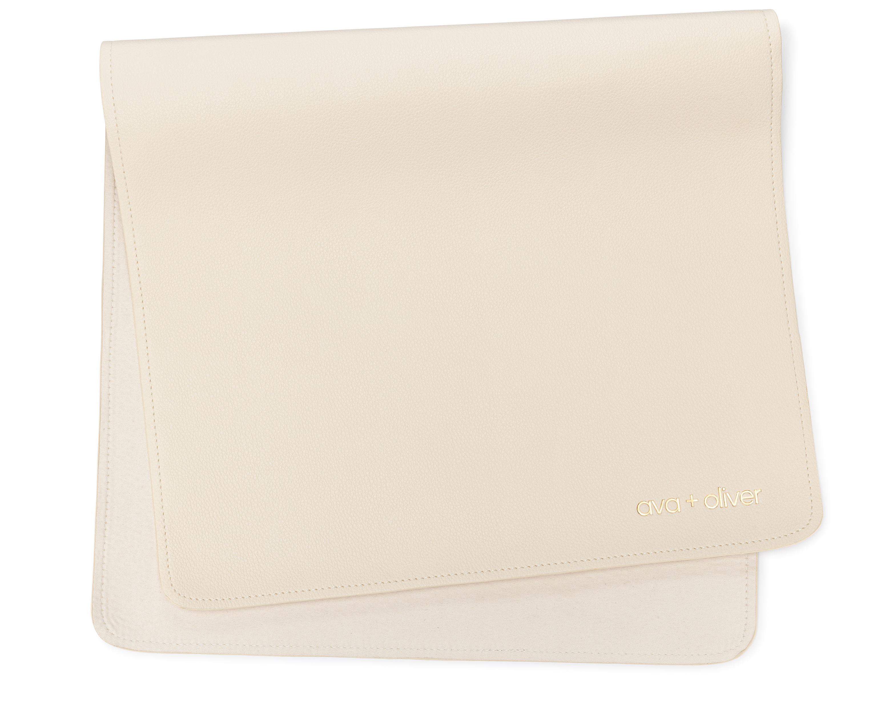 Vegan Leather Changing Mat, Wispy Cream