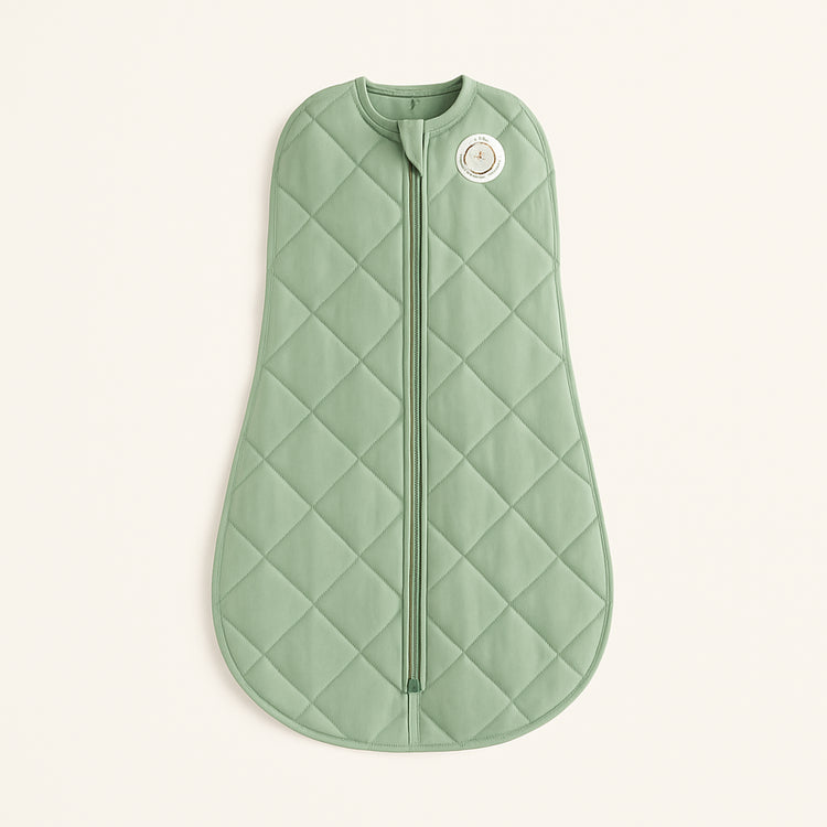 Dream Weighted Sleep Swaddle — grey-star — Clean ecommerce product shot — refreshed editorial photography