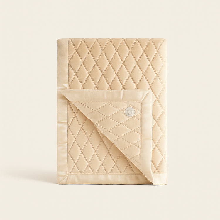 Weighted Toddler Blanket — ocean-blue — Clean ecommerce product shot — refreshed editorial photography