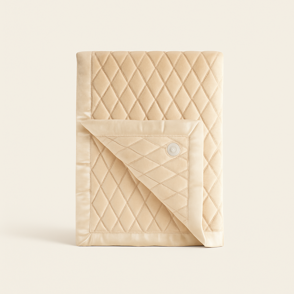 Weighted Toddler Blanket — ocean-blue — Clean ecommerce product shot — refreshed editorial photography