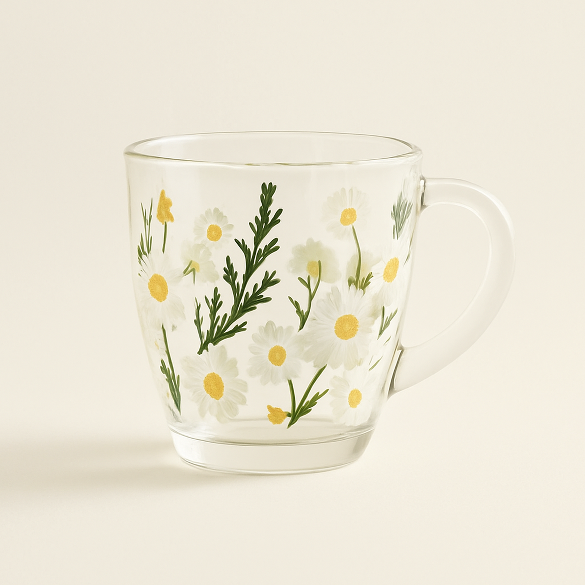 Painted Daisy Mugs — primary — Clean ecommerce product shot — refreshed editorial photography