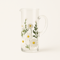 Painted Daisy Pitcher — primary — Clean ecommerce product shot — refreshed editorial photography