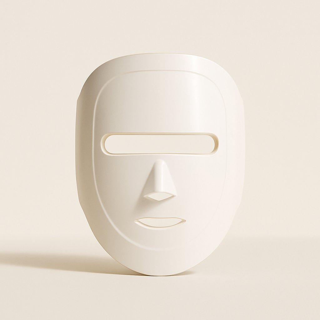 Eco Face Platinum LED Mask (Pearl White) — primary — Clean ecommerce product shot — refreshed editorial photography