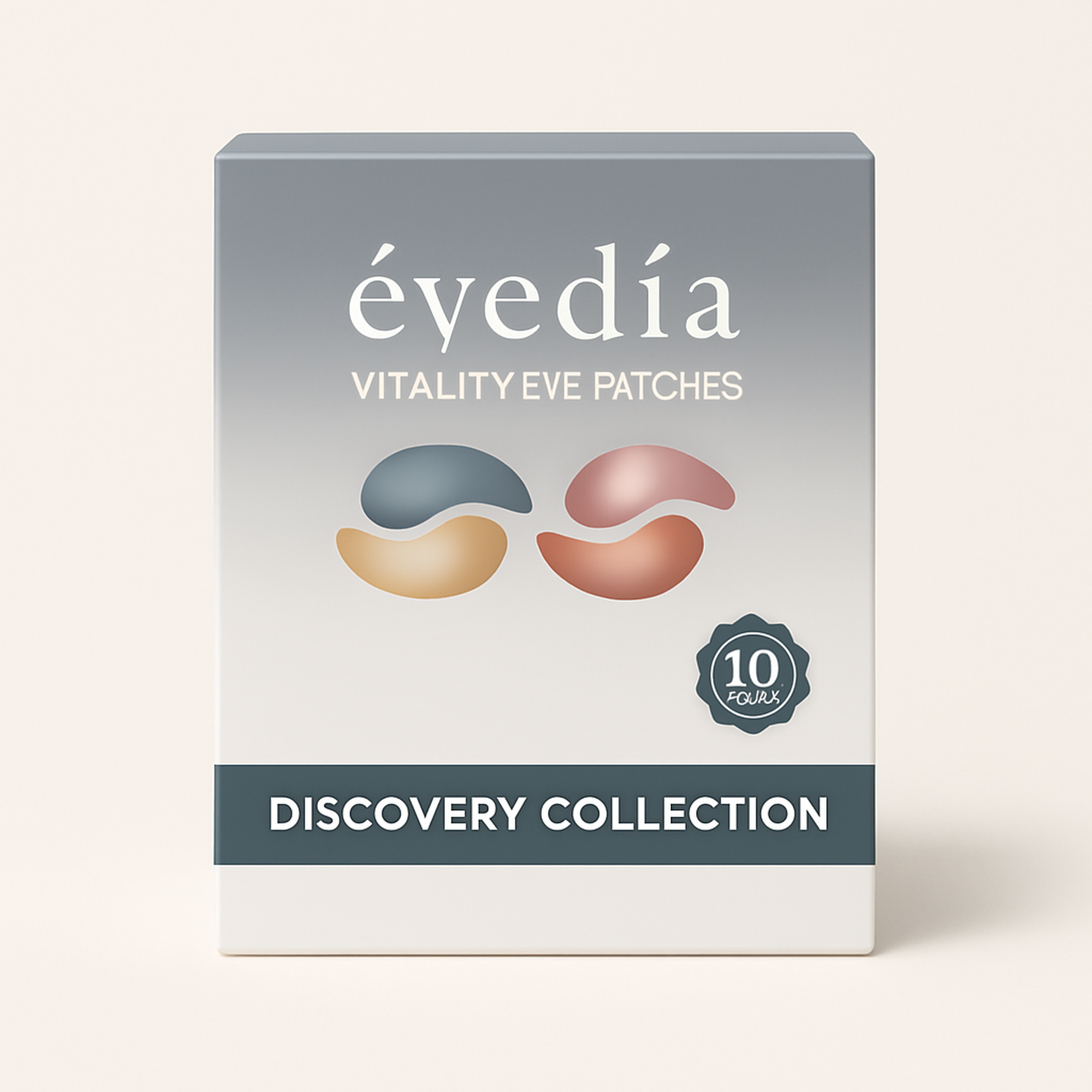 DISCOVERY COLLECTION: Vitality Eye Patches (4 Color Variety Pack) — primary — Clean ecommerce product shot — refreshed editorial photography