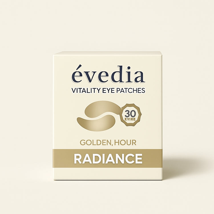 GOLDEN HOUR Vitality Eye Patches — primary — Clean ecommerce product shot — refreshed editorial photography