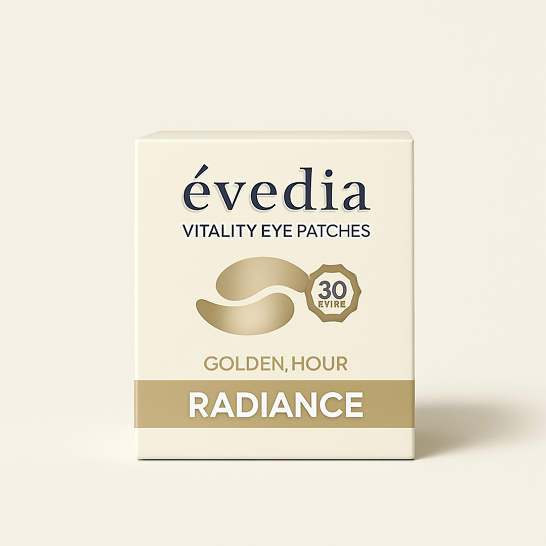 GOLDEN HOUR Vitality Eye Patches — primary — Clean ecommerce product shot — refreshed editorial photography