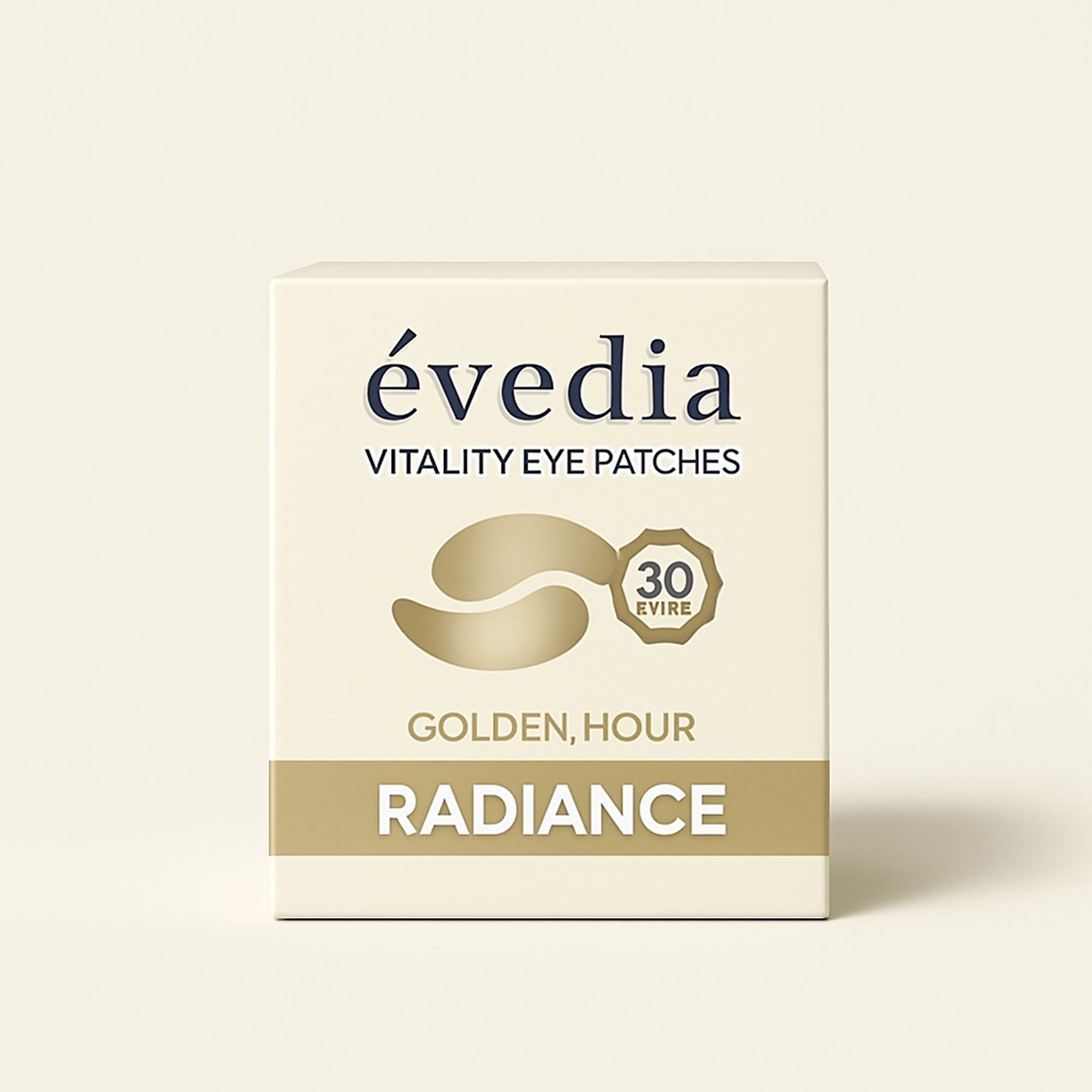 GOLDEN HOUR Vitality Eye Patches — primary — Clean ecommerce product shot — refreshed editorial photography