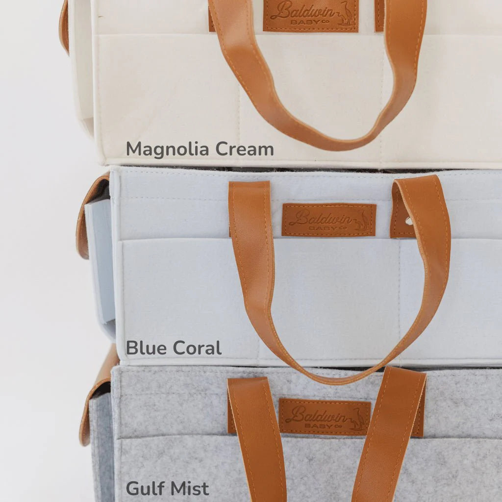 Magnolia Cream Diaper Caddy