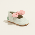 Birdie Knotted Bow Baby Shoe — primary — Clean ecommerce product shot — refreshed editorial photography