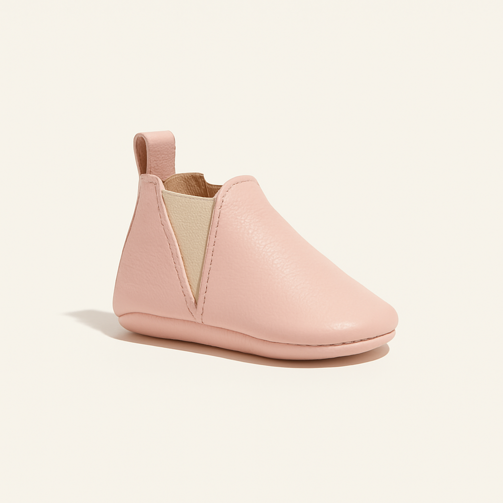 Blush Chelsea Boot Baby Shoe — primary — Clean ecommerce product shot — refreshed editorial photography