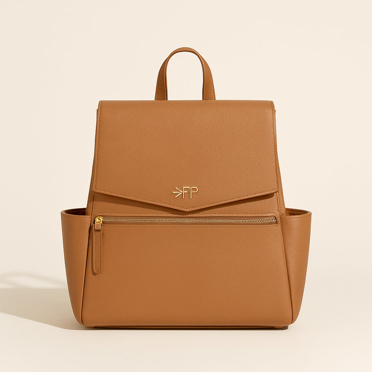Butterscotch Mini Classic Diaper Bag II — primary — Clean ecommerce product shot — refreshed editorial photography