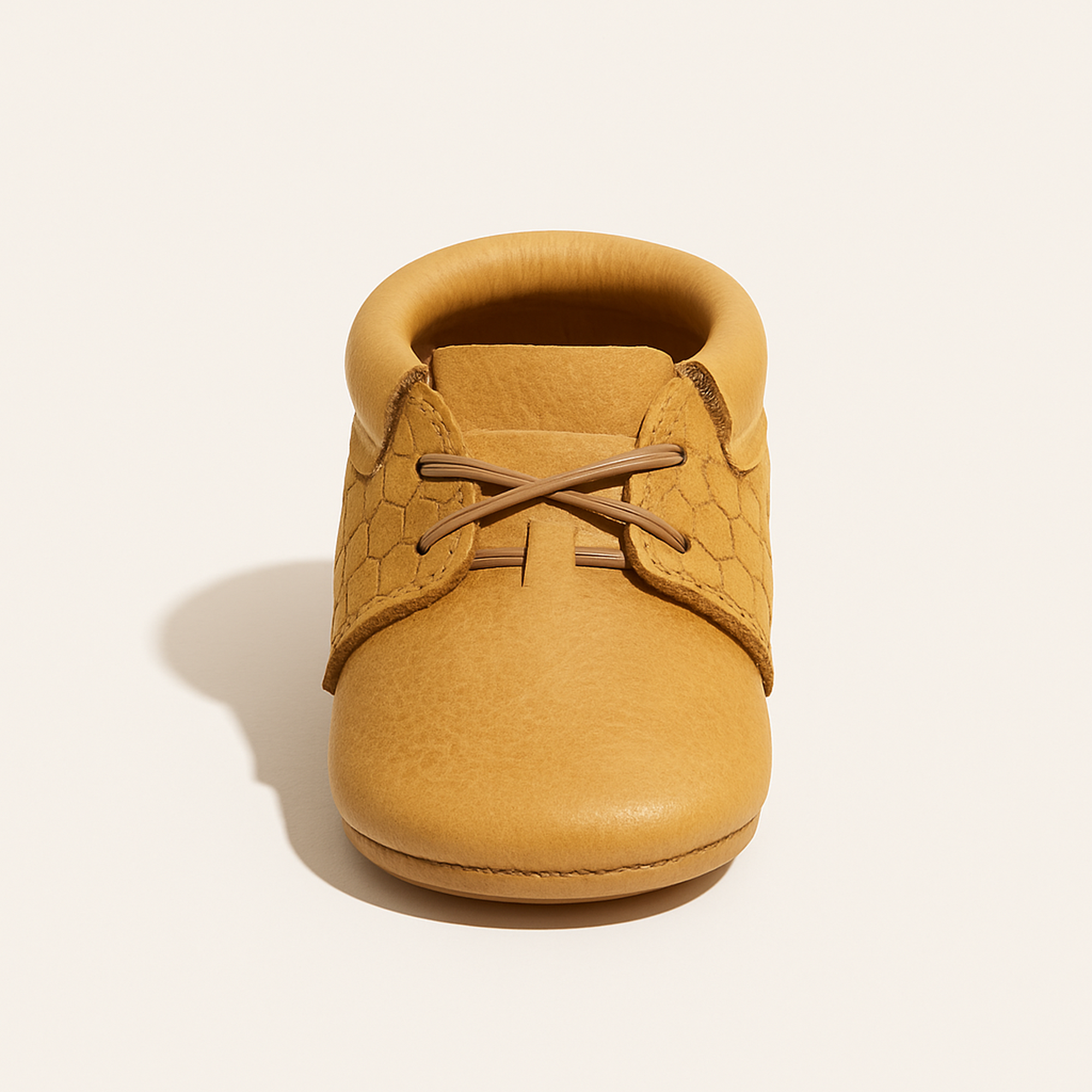 Honeycomb Oxford Baby Shoe — primary — Clean ecommerce product shot — refreshed editorial photography