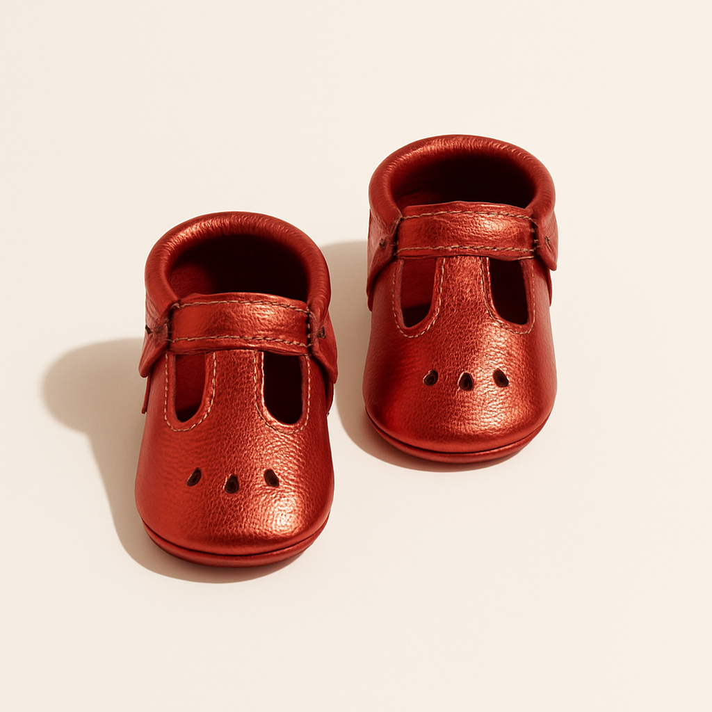 Ruby Mary Jane Baby Shoe — primary — Clean ecommerce product shot — refreshed editorial photography