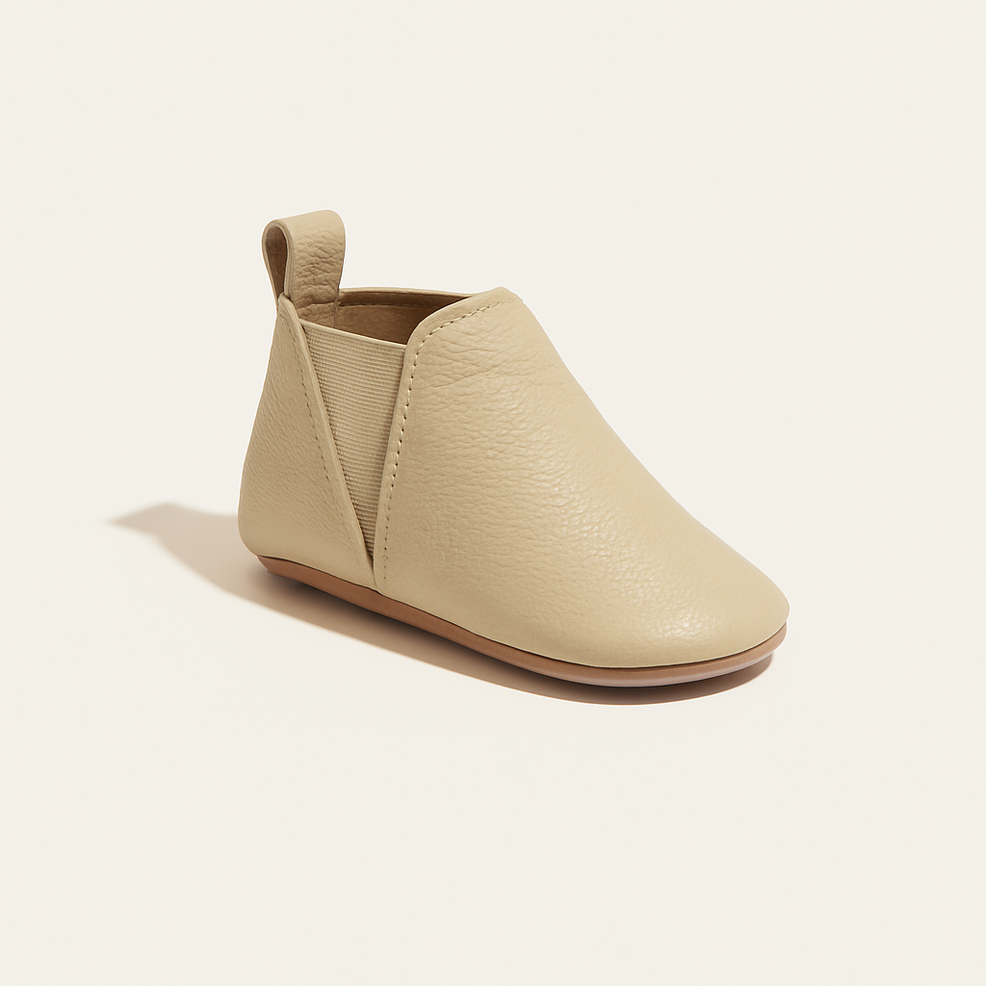 Toasted Birch Chelsea Boot Baby Shoe — primary — Clean ecommerce product shot — refreshed editorial photography