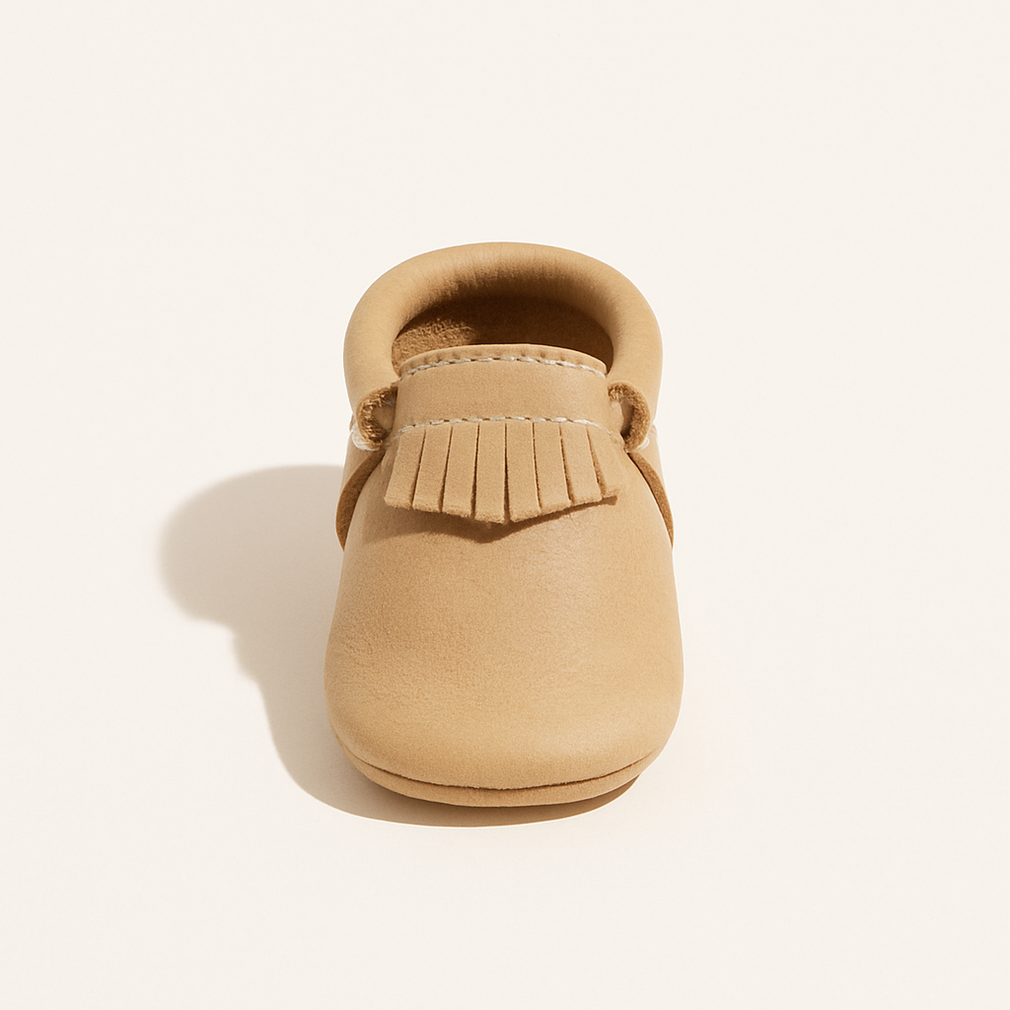 Weathered Brown City Baby Shoe — primary — Clean ecommerce product shot — refreshed editorial photography