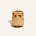 Weathered Brown Oxford Baby Shoe — primary — Clean ecommerce product shot — refreshed editorial photography