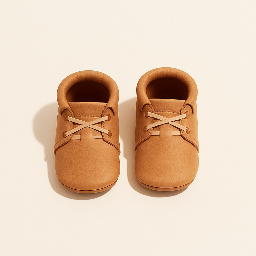 Zion Oxford Baby Shoe — primary — Clean ecommerce product shot — refreshed editorial photography