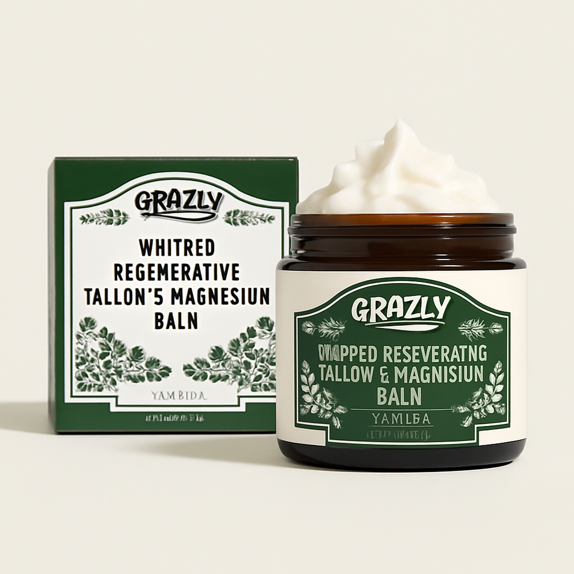 Dead Sea Magnesium & Tallow Balm — primary — Clean ecommerce product shot — refreshed editorial photography
