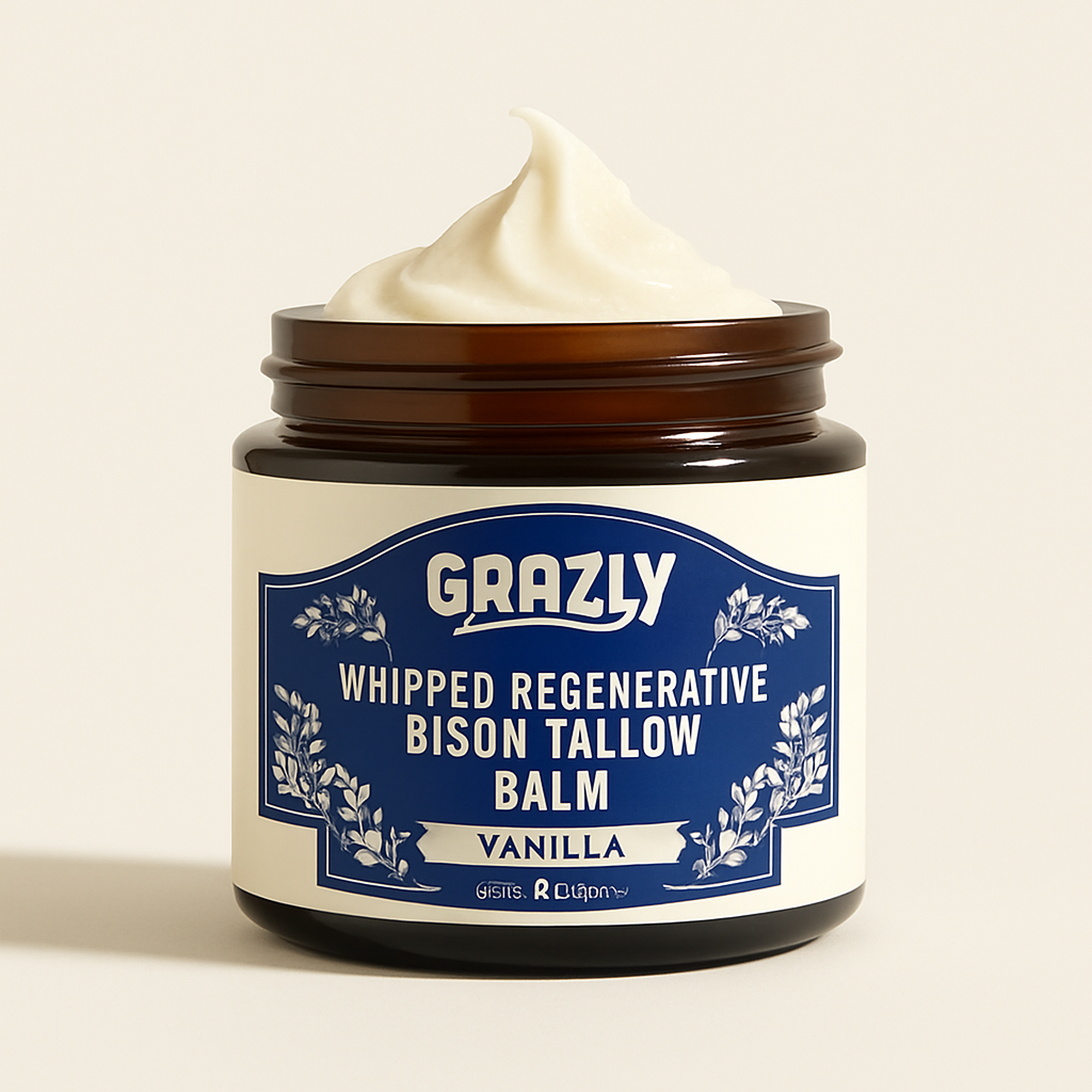 Whipped Bison Tallow & Manuka Honey Moisturizing Balm — primary — Clean ecommerce product shot — refreshed editorial photography
