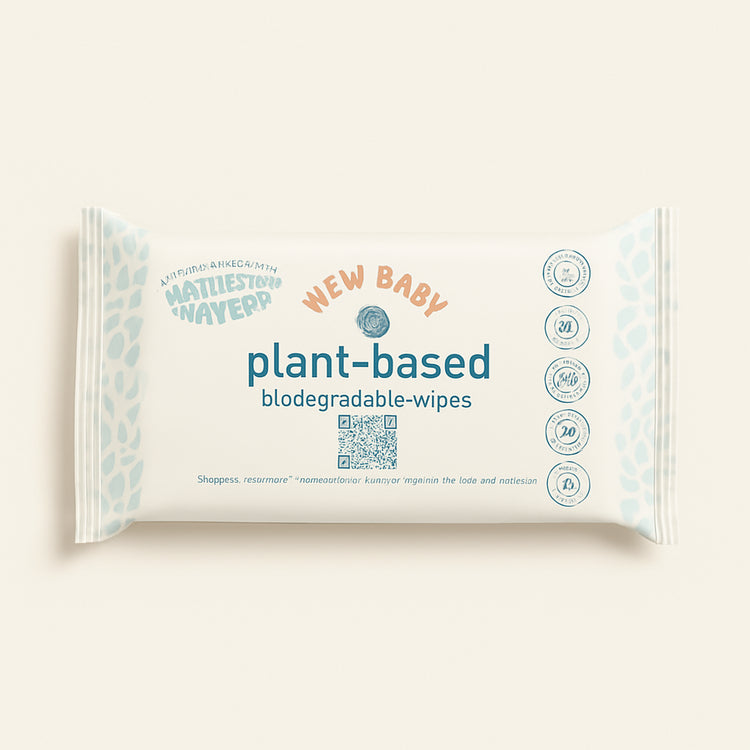 Kinder by Nature 100% Biodegradable Plant-Based Baby Wipes - 672 Count (12 packs of 56 wipes) — primary — Clean ecommerce product shot — refreshed editorial photography