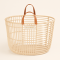 LELLOBABY™ - Which-Way Handwoven Rattan Storage Basket — primary — Clean ecommerce product shot — refreshed editorial photography