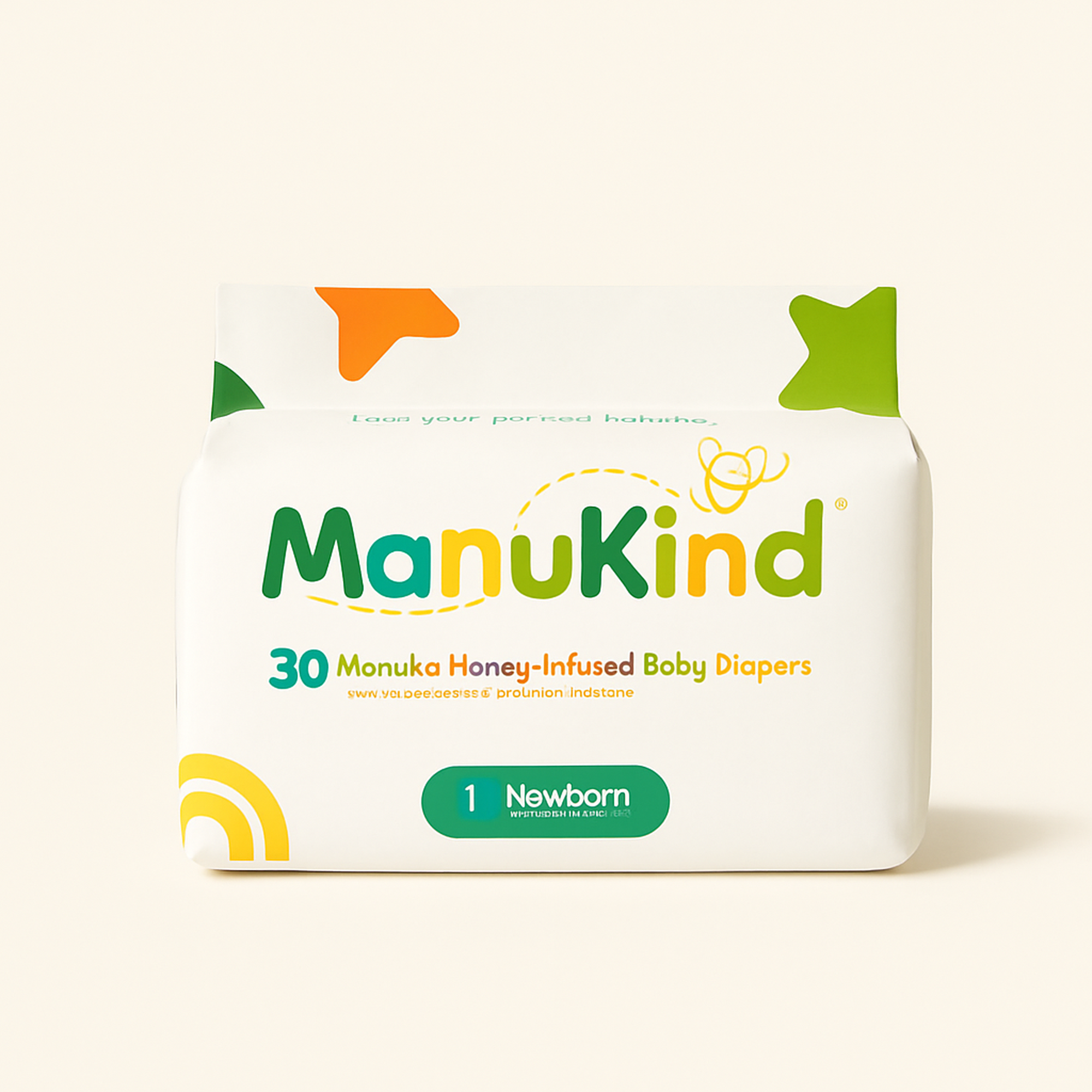 Manukind Premium Manuka Honey Diapers — primary — Clean ecommerce product shot — refreshed editorial photography