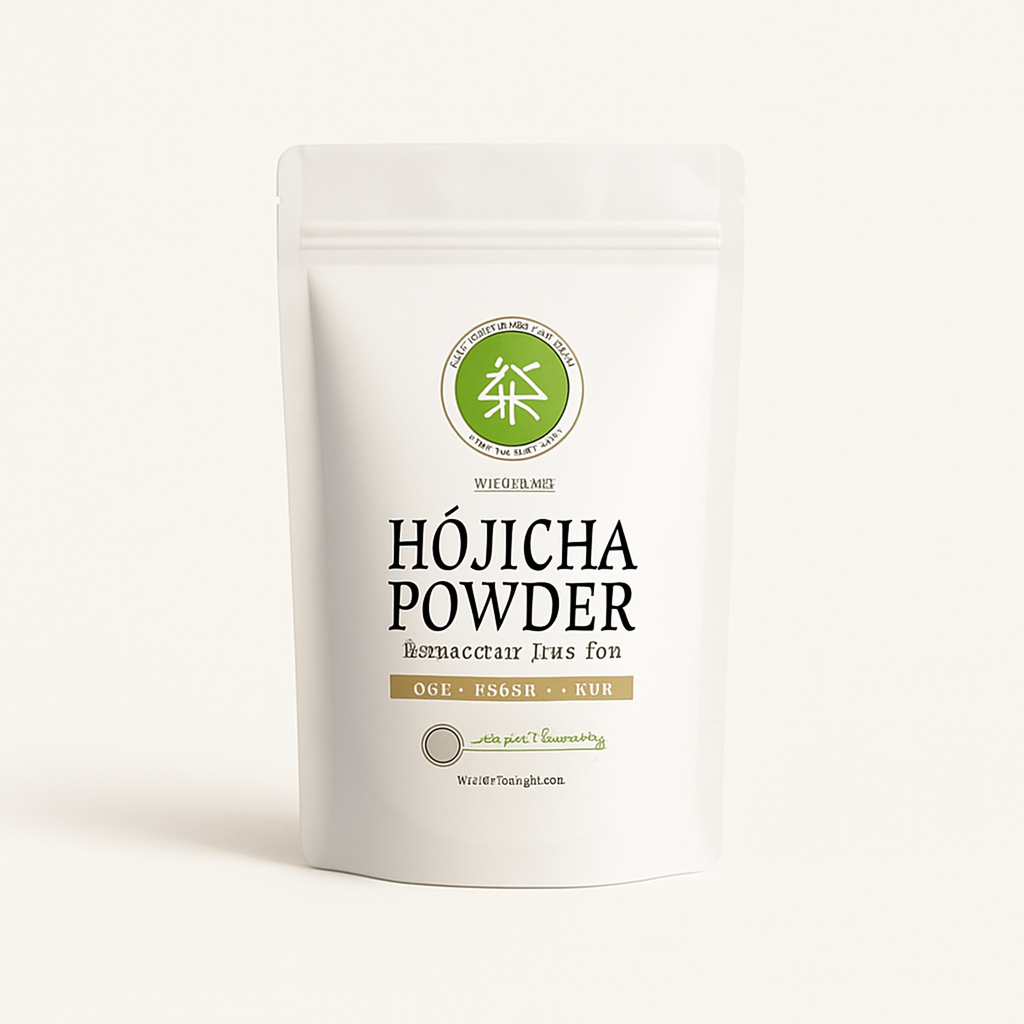 Organic Hojicha Powder — primary — Clean ecommerce product shot — refreshed editorial photography