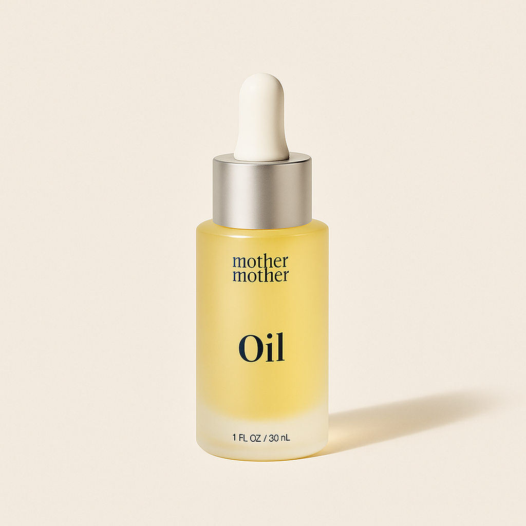 Face + Belly Oil — primary — Clean ecommerce product shot — refreshed editorial photography