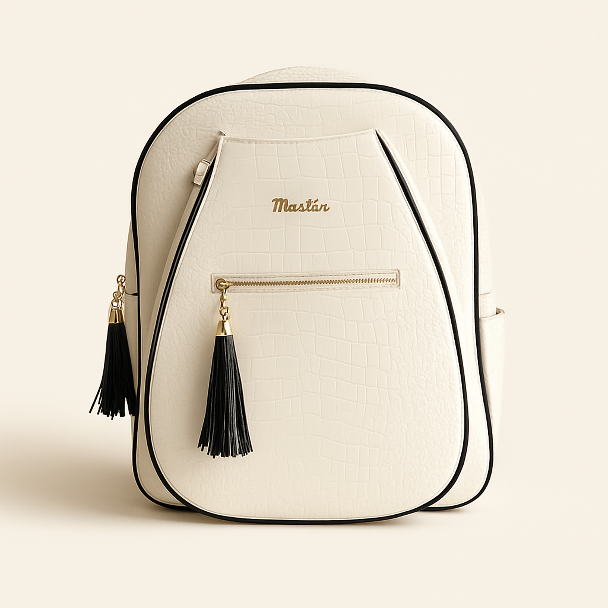 Priscila Tennis & Pickleball Bag — winter-white — Clean ecommerce product shot — refreshed editorial photography