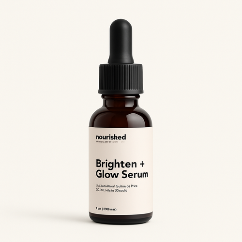 Brighten + Glow Skin Serum — primary — Clean ecommerce product shot — refreshed editorial photography