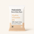 100% Organic Cotton Baby Wipes With Hydra Vitamin B5™ — primary — Clean ecommerce product shot — refreshed editorial photography