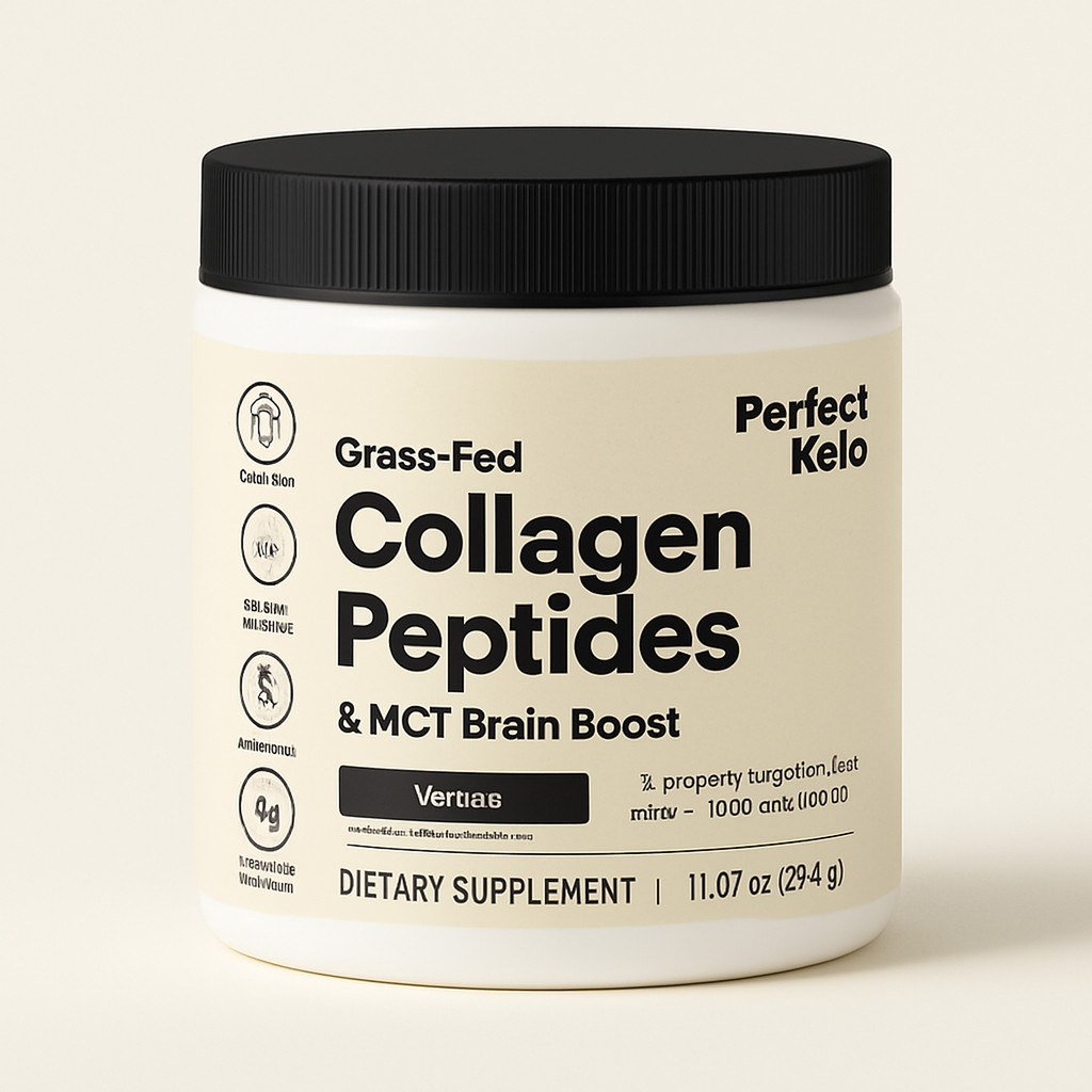 Grass-Fed Collagen Peptides & MCT Brain Boost — primary — Clean ecommerce product shot — refreshed editorial photography