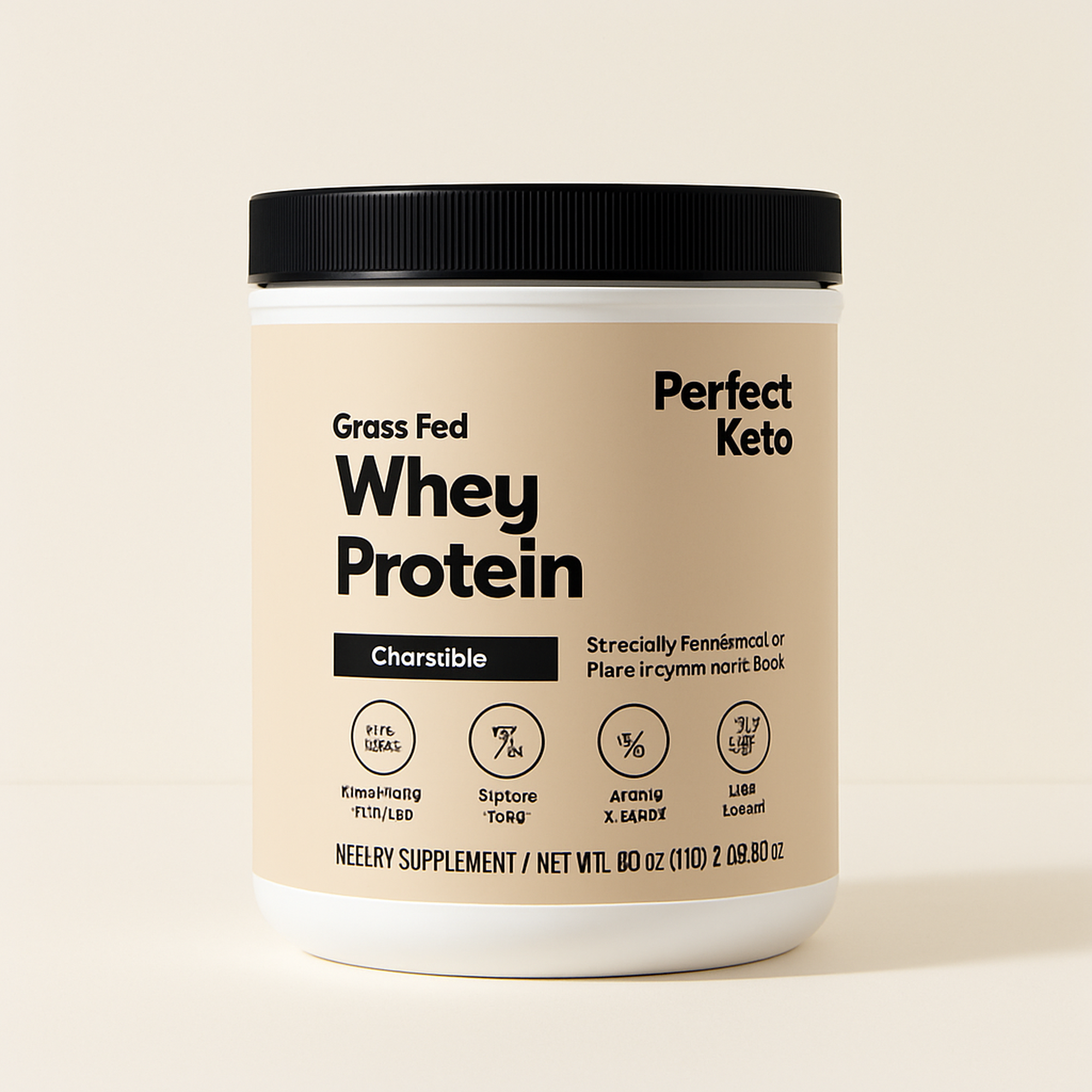 Keto Whey Protein — primary — Clean ecommerce product shot — refreshed editorial photography