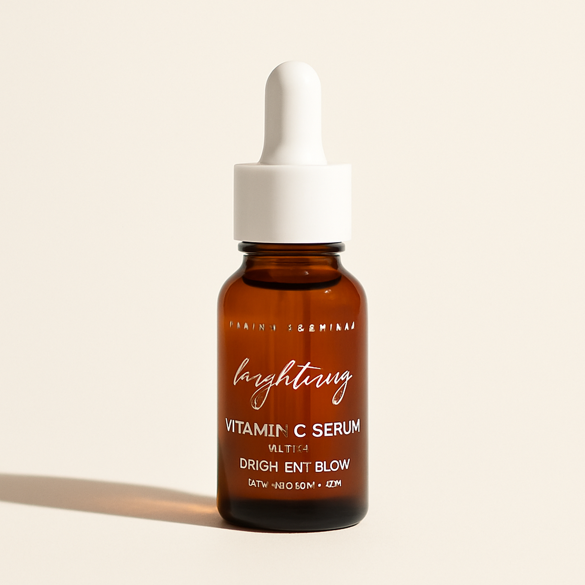 Brightening Serum  Vitamin C — primary — Clean ecommerce product shot — refreshed editorial photography