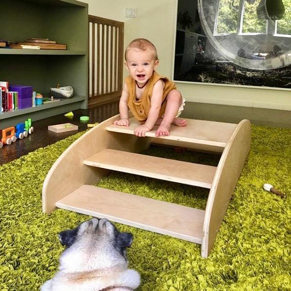 Toddlers Rocking Boat / Steps