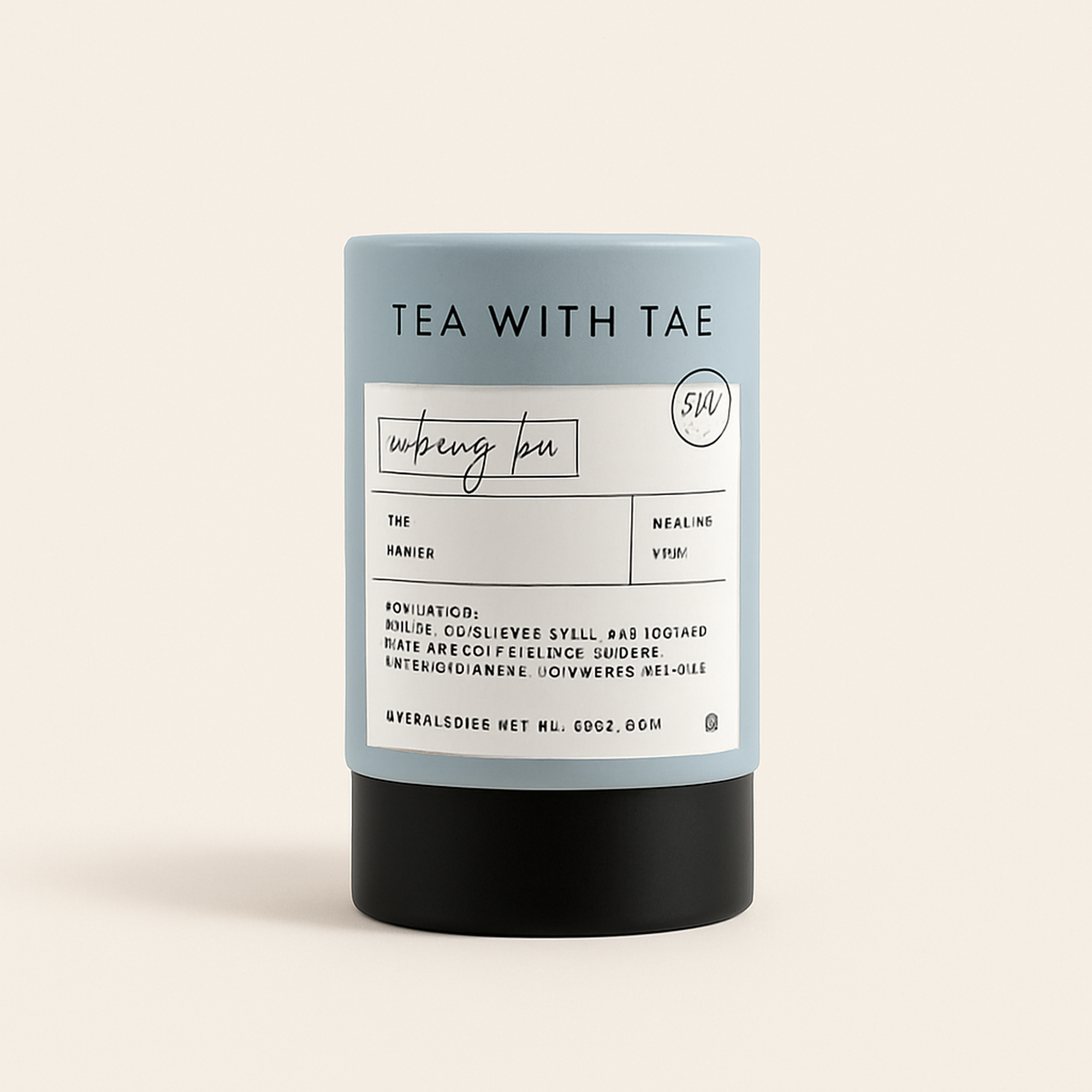 Calming Tea Mini Tea Tube (5 tea bags) — primary — Clean ecommerce product shot — refreshed editorial photography