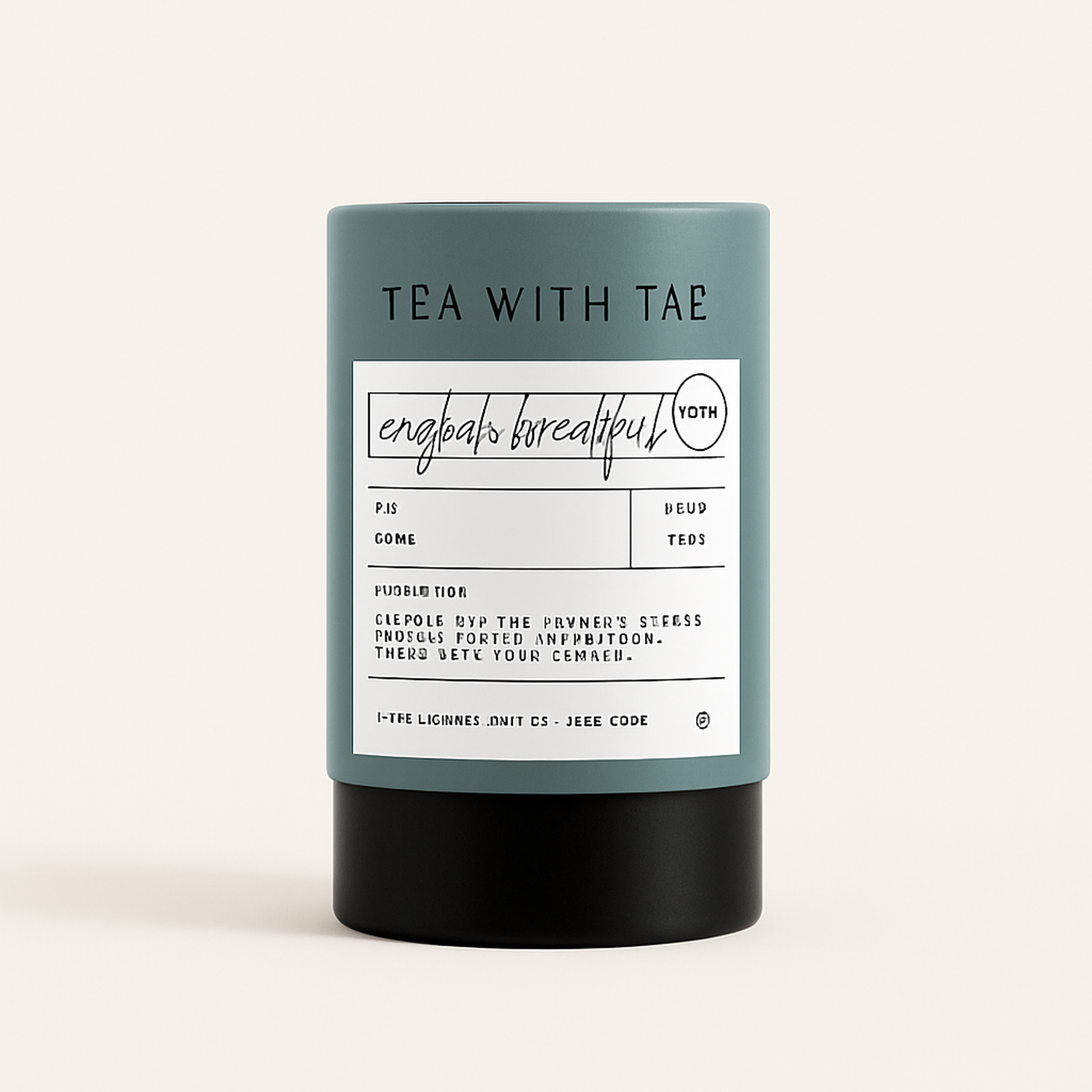 English Breakfast Mini Tea Tube (5 tea bags) — primary — Clean ecommerce product shot — refreshed editorial photography