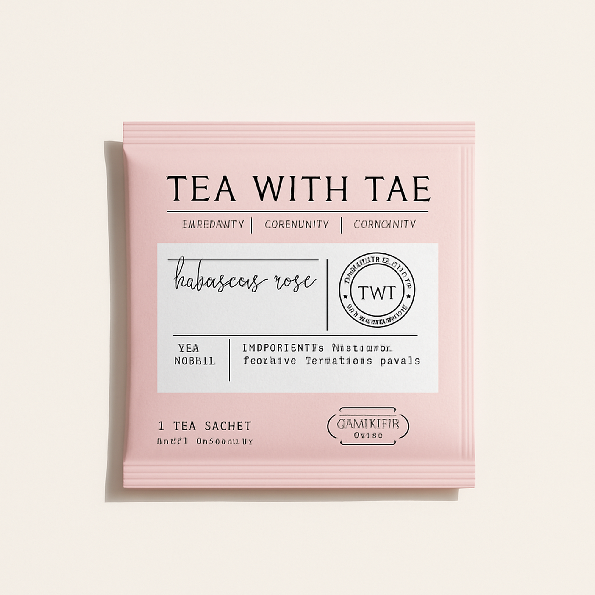 Hibiscus Rose 50 ct. Overwrap Bag — primary — Clean ecommerce product shot — refreshed editorial photography