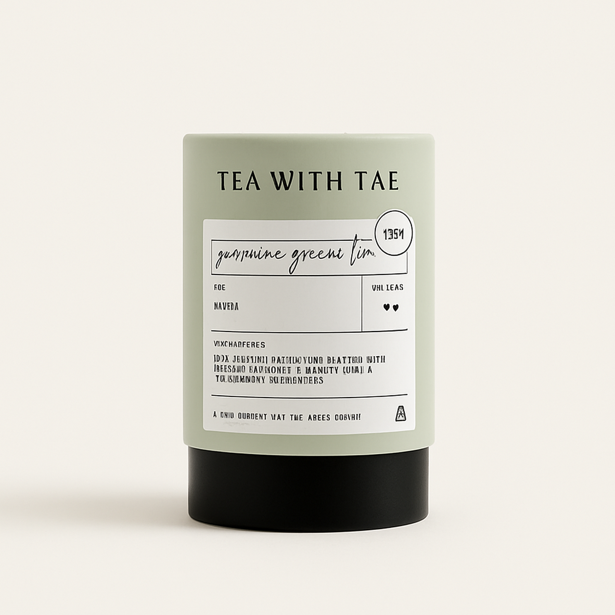 Jasmine Green Tea Mini Tea Tube (5 tea bags) — primary — Clean ecommerce product shot — refreshed editorial photography