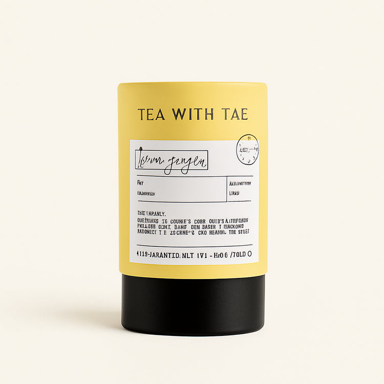 Lemon Ginger Mini Tea Tube (5 tea bags) — primary — Clean ecommerce product shot — refreshed editorial photography
