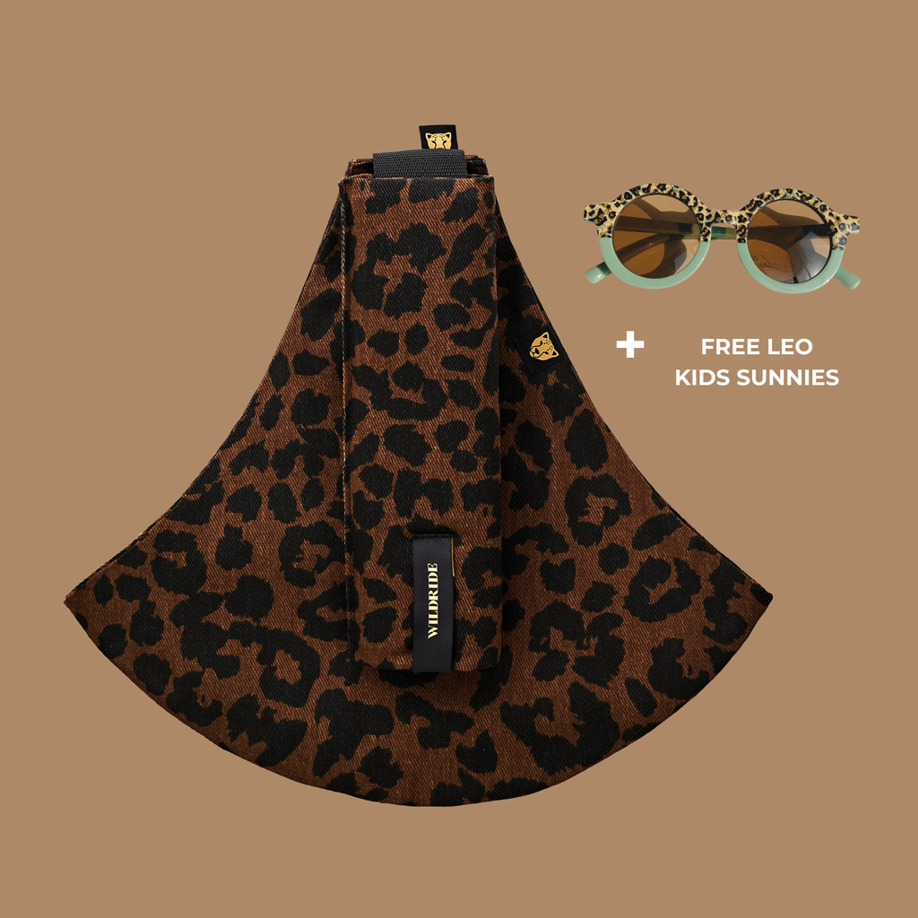 Toddler Carrier Leopard Print Brown