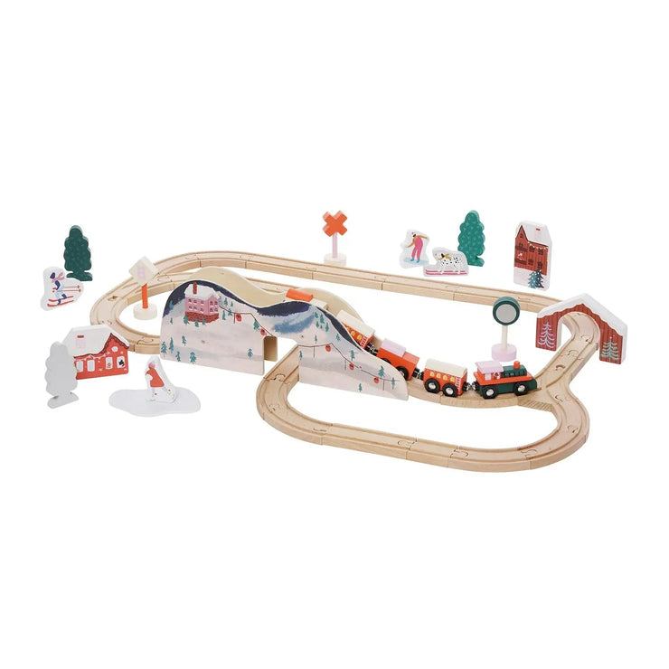 Alpine Express Wooden Toy Train Set by Manhattan Toy