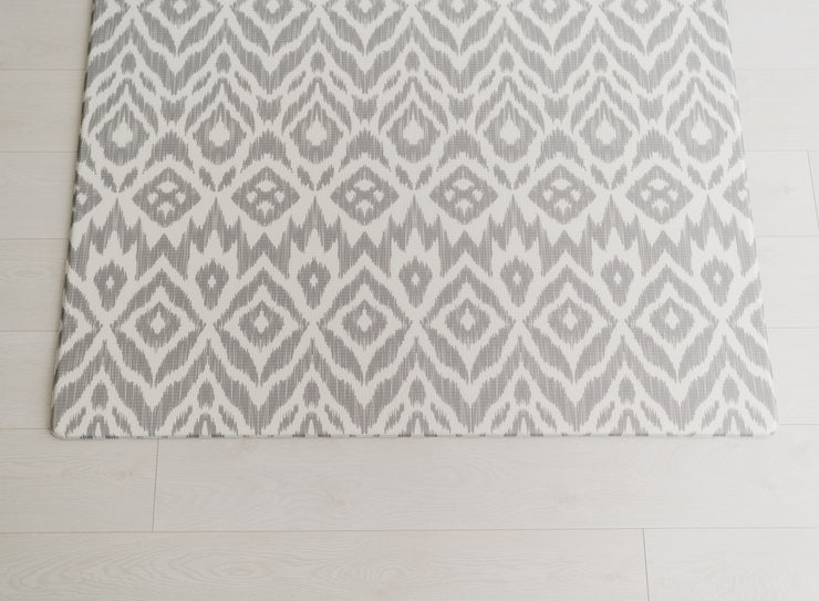 ikat + stripe - grey