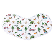 Gift Set: Louisiana Baby Muslin Swaddle Blanket and Burp Cloth/Bib Combo by Little Hometown
