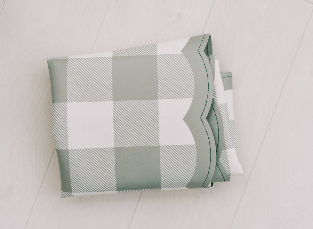 buffalo check in scallop - green